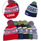 Knit Hat With Hairball