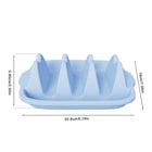 Rectangle Silicone Taco Holder Plate With Dividers