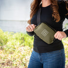 Cross Body Zipper Belt Bag