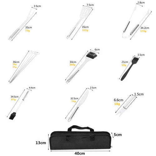 20Pc Bbq Grill Tool Set