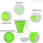 Collapsible Silicone Cup With Lid