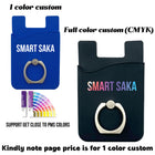 Silicone Mobile Phone Wallet Card Holder with Ring Stand