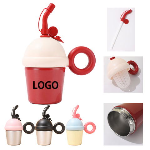 20.3 Oz Stainless Steel Insulated Cup With Straw And Handle