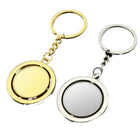 Double-Sided Rotating Metal Keychain