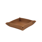 Folding Leather Tray Organizer