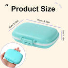 8-Grid Wheat Straw Sealed Daily Medicine Storage Boxes