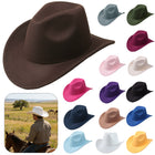 Western Cowboy Hat Curled Brim