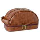 Leather Retro Waterproof Travel Toiletry Bag