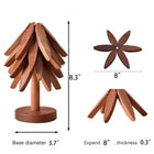 Natural Tree Trivet Set