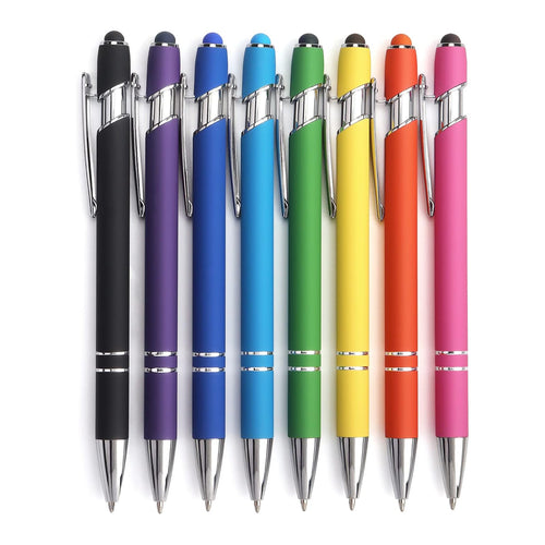 2-In-1 Stylus Retractable Ballpoint Pen With Stylus Tip