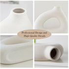 Boho Nordic Minimalism Style Ceramic Vase Set Of 2