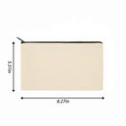 Multifunctional Canvas Pencil Pouch & Cosmetic Organizer