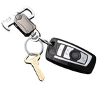 Fidget Spinner Metal Keychain W/ Pocket Knife Bottle Opener