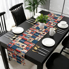 Decor Tablecloth Full Color Imprint Linen Table Runner