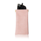 Portable Squeeze Top Leather Eyeglass Case