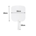 Blank Heat Transfer PET Plastic Fan Advertising Fan