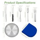 10 In 1 Outdoor Camping Silverware Set