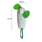 Mountaineering Buckle Handheld Fan With Light - No Batteries