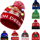 Christmas LED Light-up Knitted Beanie Hat Winter Cap