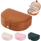 Leather Waterproof Small Travel Jewelry Box
