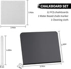 Set Of 12 Mini Reusable Chalkboard Signs