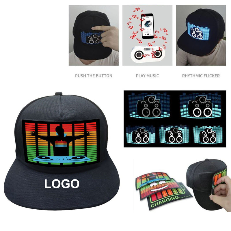LED Sound Activated Baseball Cap