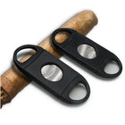 Custom Black Cigar Cutter Double Blade Guillotine