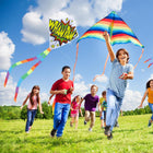 Custom Full Color Polyester Diamond Kite Toy With String Set