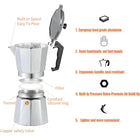 6 Cups Alumium Moka Pot