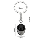 Mini Helmet Keychain Motorbike Helmet Keyring Metal Pendant