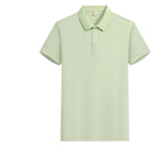 Turned Collar Short-sleeve Polo Shirt