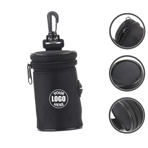 Dog Poop Bag Holder With Carabiner Oxford Cloth Dispenser