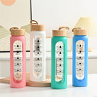 32 Oz Glass Water Bottle With Time Marker Reminder