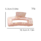 Square Acetate Claw Clip