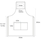Waterproof PVC Bib Apron with Front Pocket