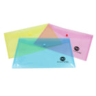 Colorful Clear A4 Plastic File Pouch