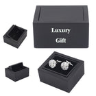 Luxury Rotating Flip Cover Jewelry Packaging Cufflink Box
