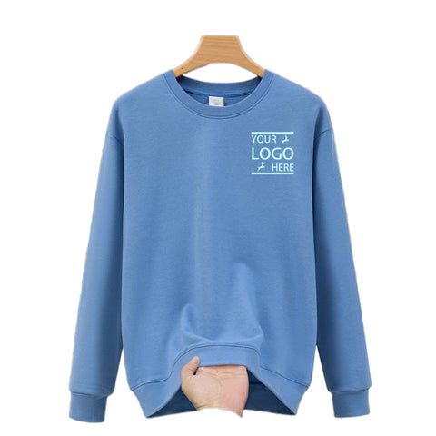 Pure Cotton Loose Round-neck Sweatshirt