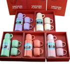 Promotional Stainless Steel Vacuum Flask Gift Set W/3 Lids