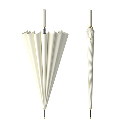 16 Bone Long Handle Automatic Umbrella