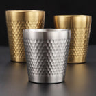 Diamond Hammered Double Stainless Steel Beer Mug