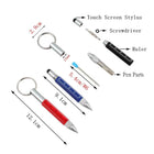 Mini 6 In 1 Tool Pen Practical Keychain