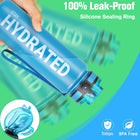 Durable and Leakproof Water Bottles 32oz with Time Marker