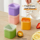 Square Silicone Ice Cube Molds with Lid