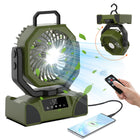 20,000mAh Camping Fan Lantern With Power Bank, LED Light