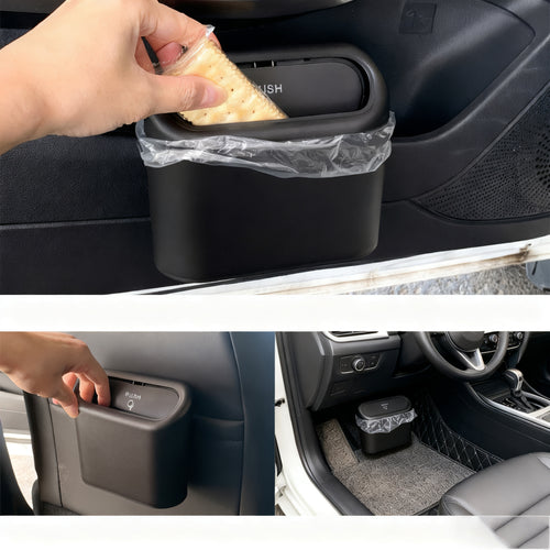 Car Backseat Door Hanging Foldable Trash Storage Bag