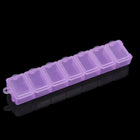 Seven-Compartment Transparent Pill Case