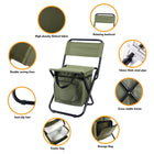 Foldable Fishing Chair with Cooler Bag