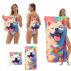 2-In-1 Foldable Beach Towel Backpack Set（31.5In, 62.99In)