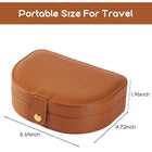 Leather Waterproof Small Travel Jewelry Box
